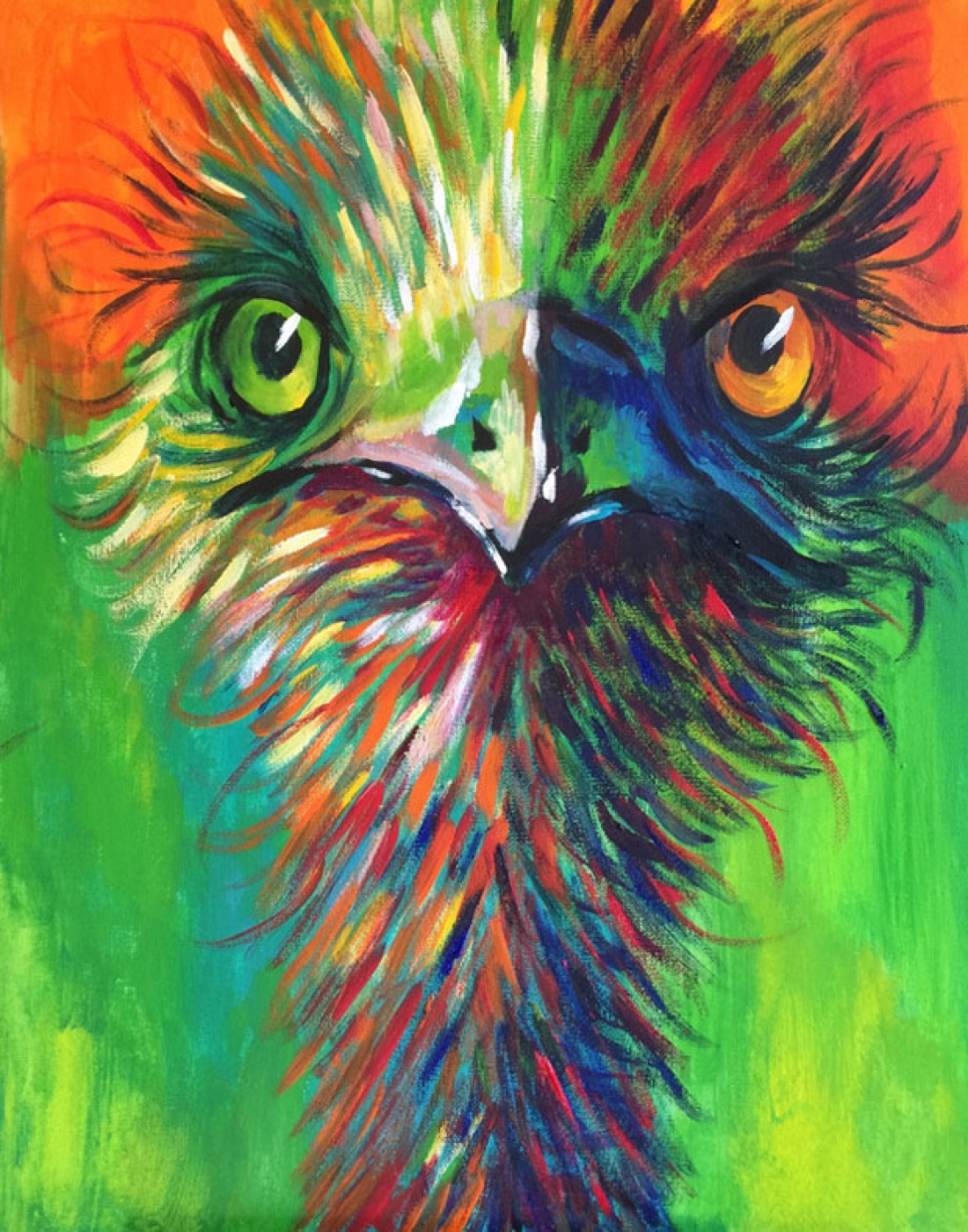 Paint Pinot Birds painting