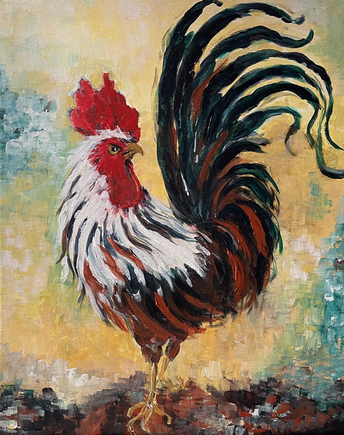 Paint Pinot Birds painting