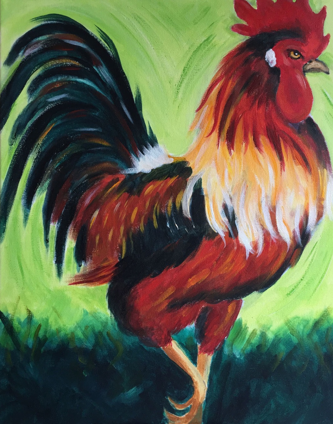 Paint Pinot Birds painting