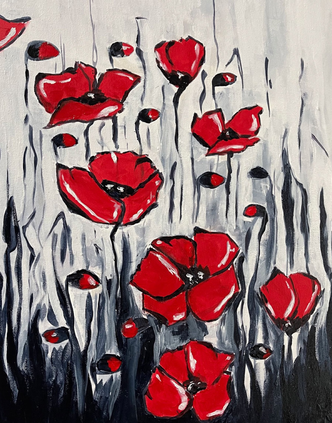 Paint Pinot Floral painting
