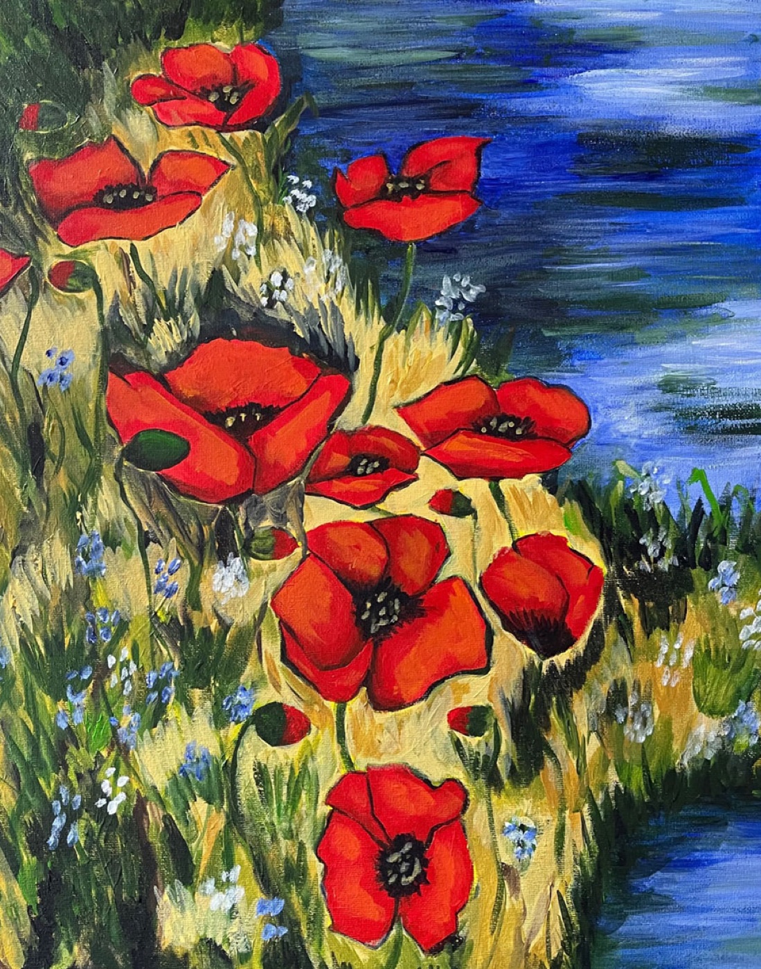 Paint Pinot Floral painting