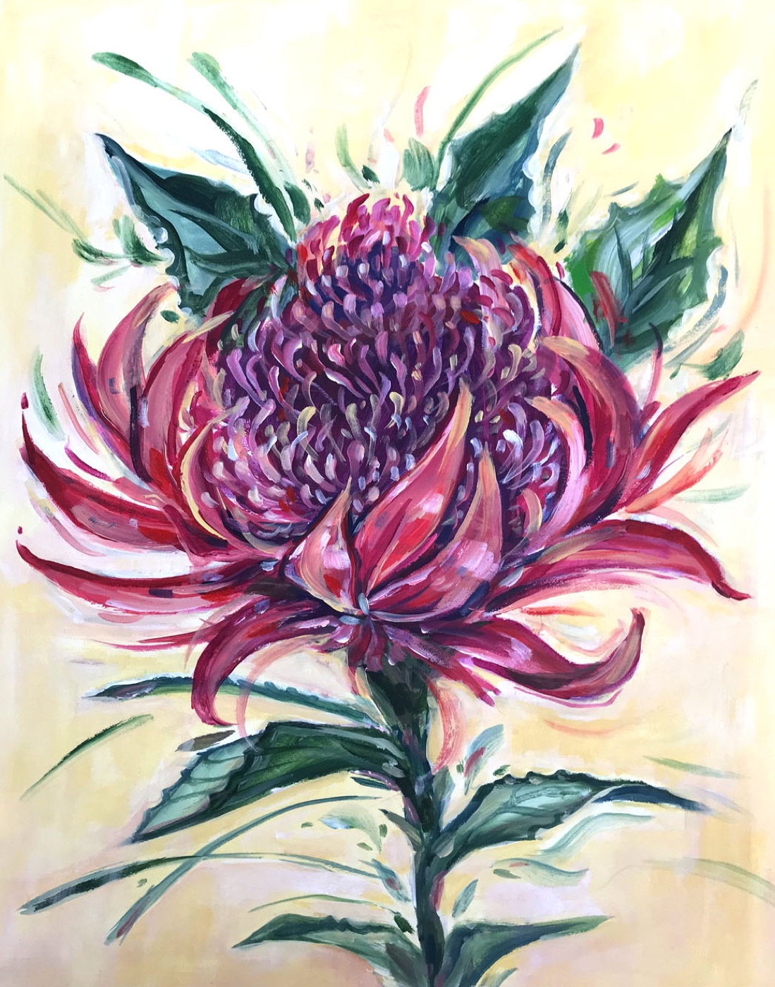 Paint Pinot Floral painting