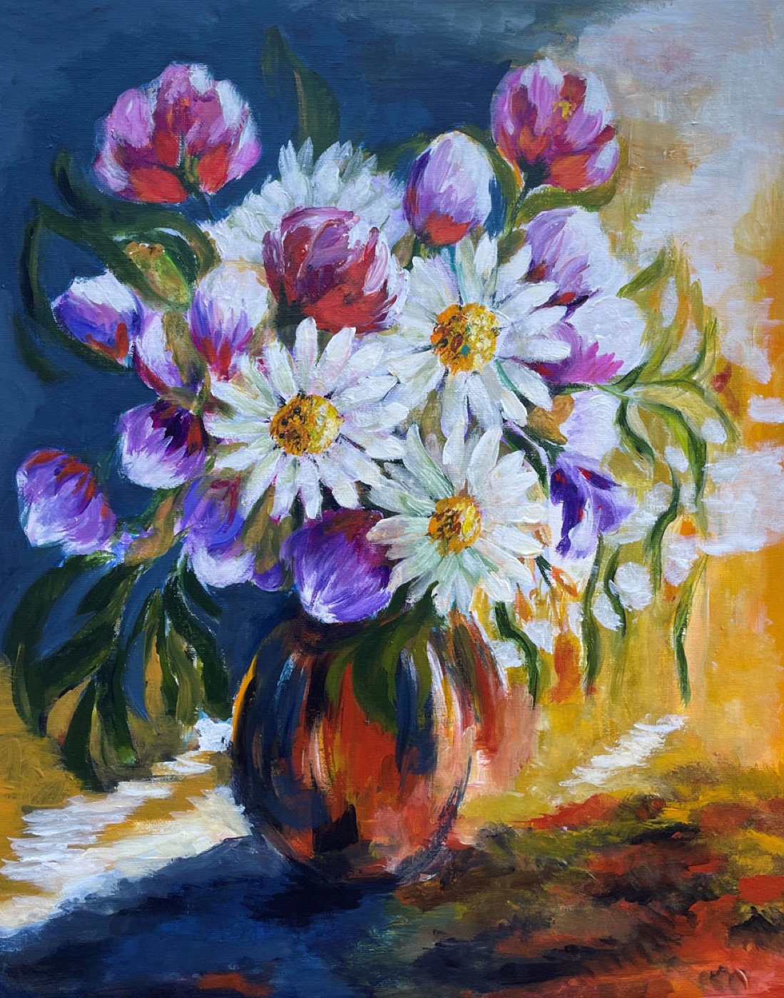 Paint Pinot Floral painting