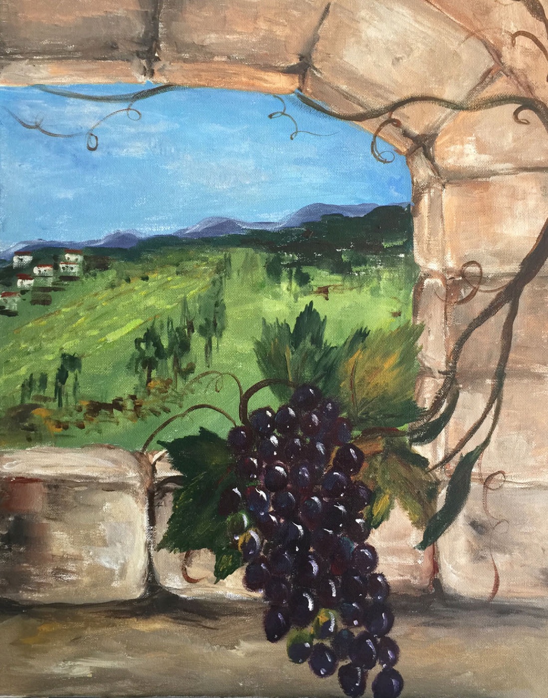 Paint Pinot Landscapes painting