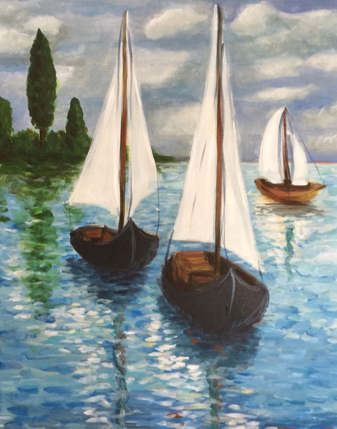 Paint Pinot Landscapes painting
