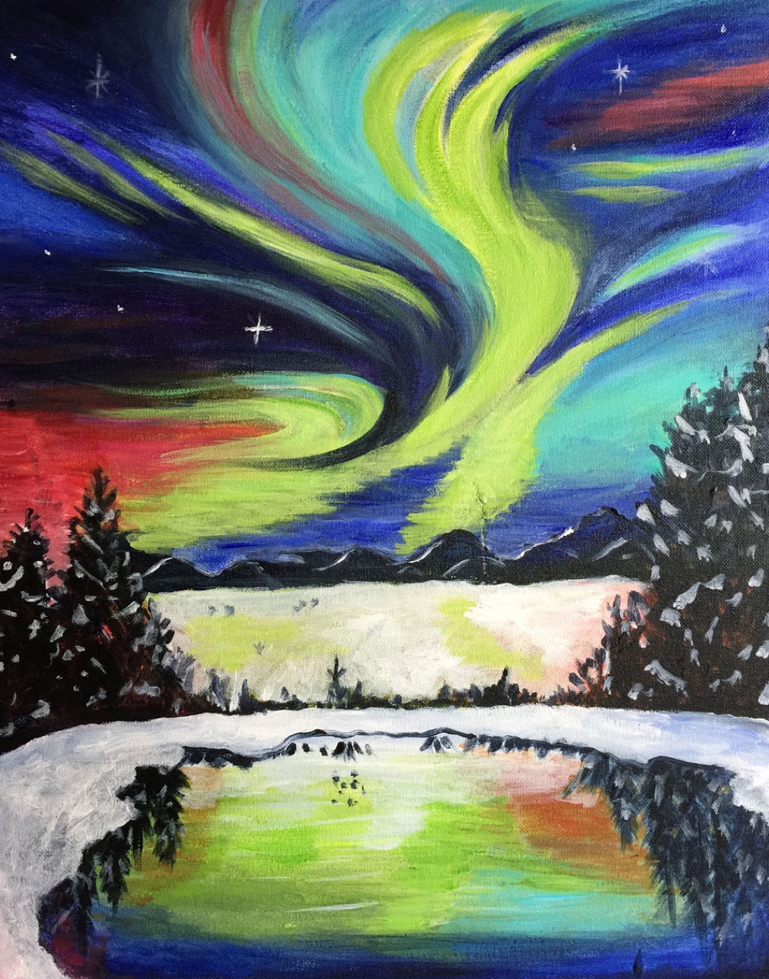 Paint Pinot Landscapes painting